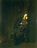 Rembrandt van Rijn, Ritratto di vecchio dormiente, 1629.