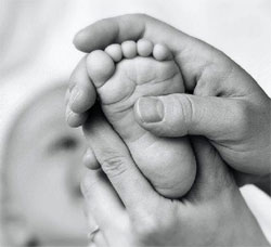 massaggio del bambino a Torino